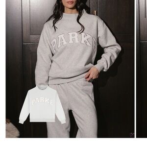 PARKE SPORT Oversized MOCKNECK Sweatshirt - Metallic
